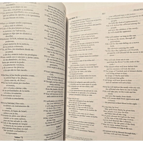 Spanish/English Parallel New Testament Psalms Proverbs – Zondervan – Faithcore - Picture 5 of 9